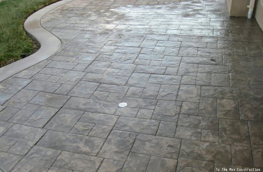 Stamped Concrete Boosts Curb Appeal Stamped Concrete Patio
